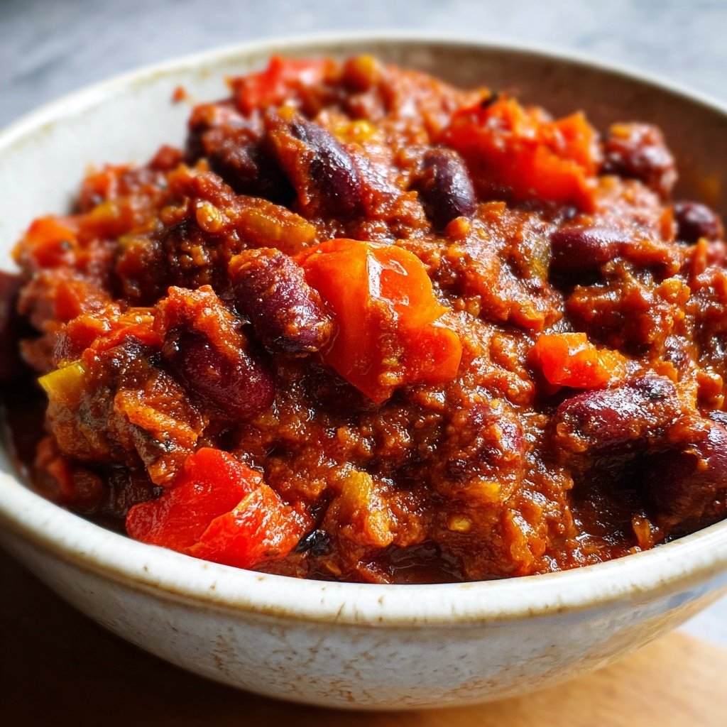 Chili sin Carne mit Tomaten