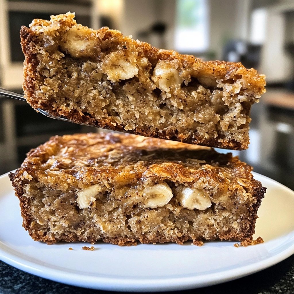 Bananenbrot mit Haferflocken