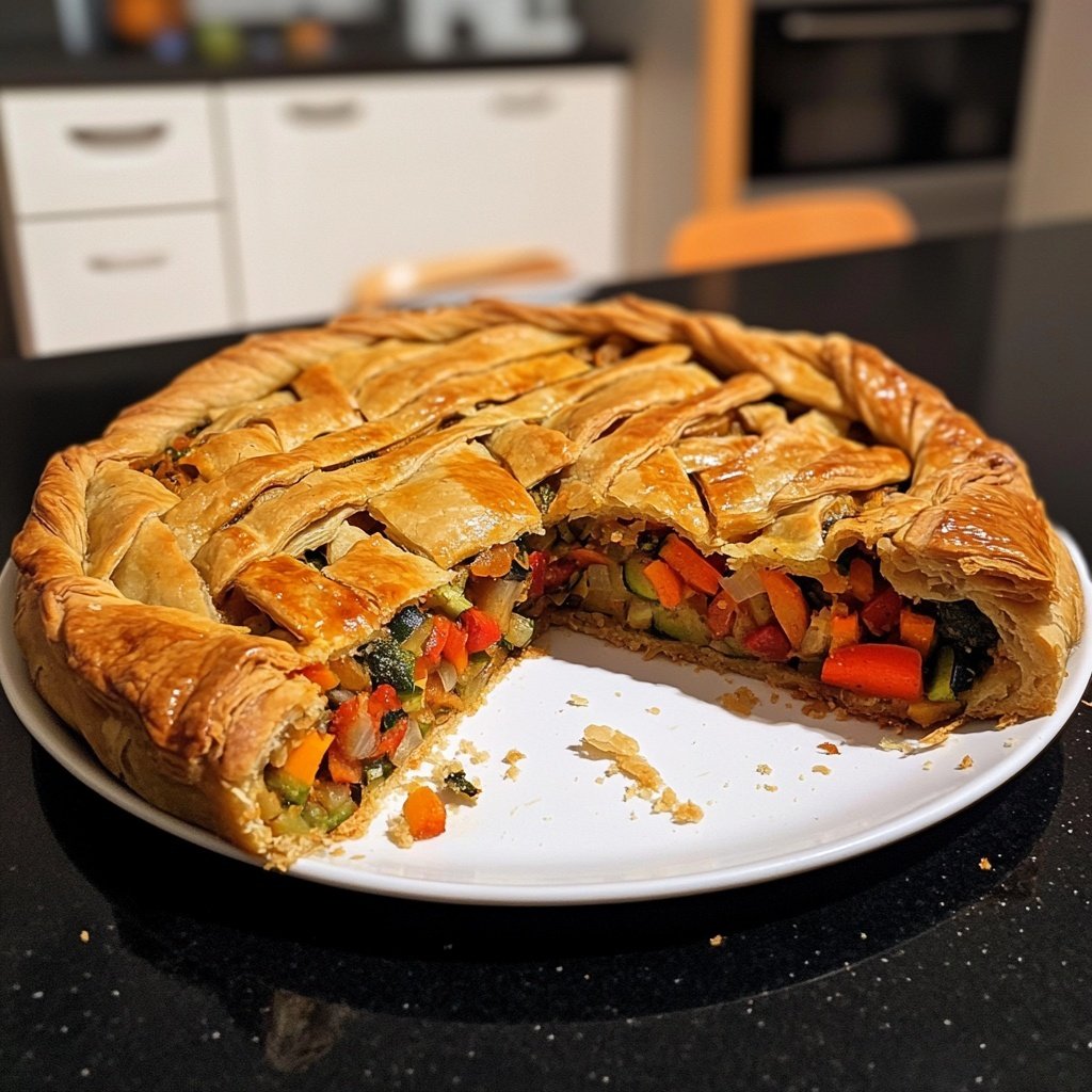 Gemüsestrudel mit Kräuterdip