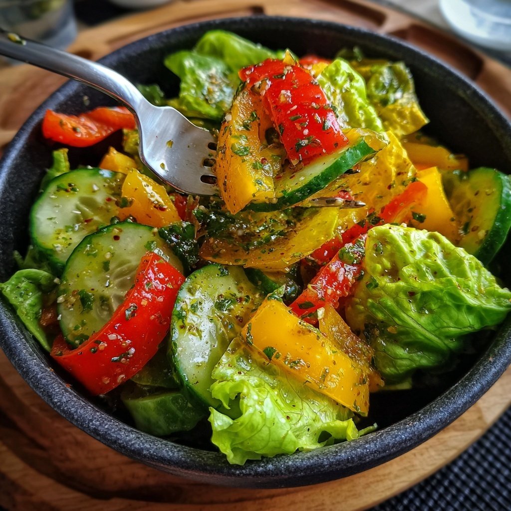 Bunter Salat Zum Grillen Mit Gurke