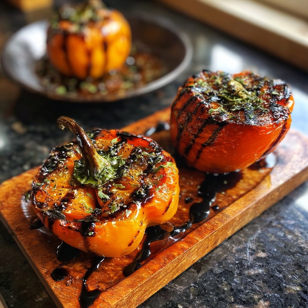 Gegrillte Paprika Mit Balsamico