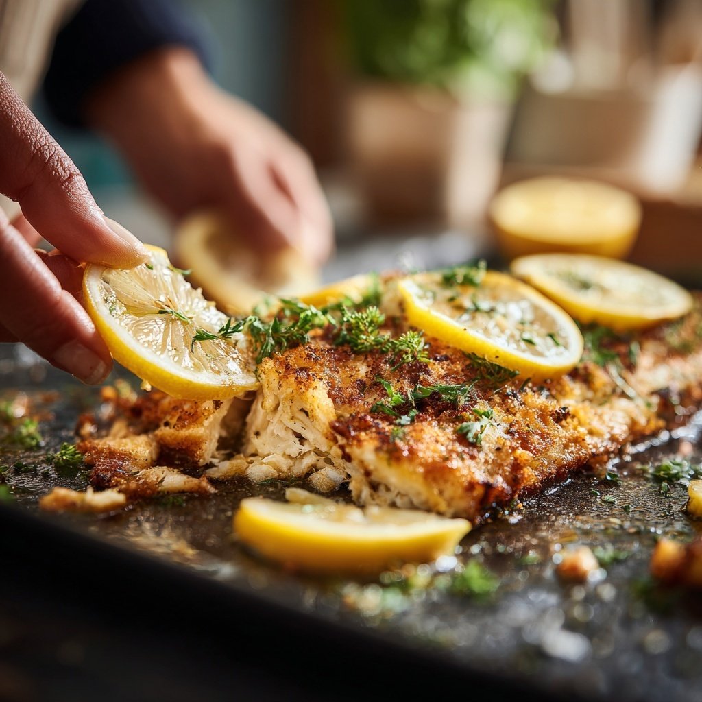 Kalorienarmes Fischgericht