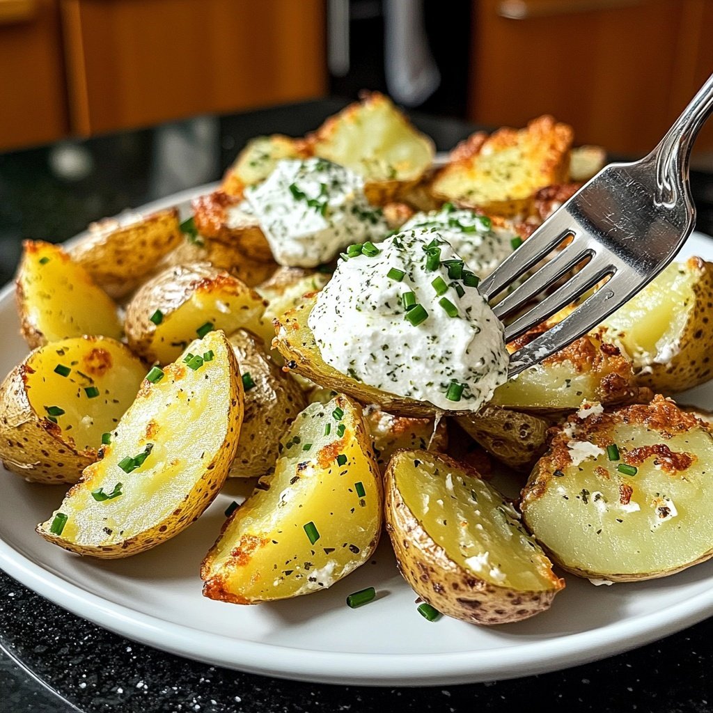 Ofenkartoffeln mit Kräuterquark