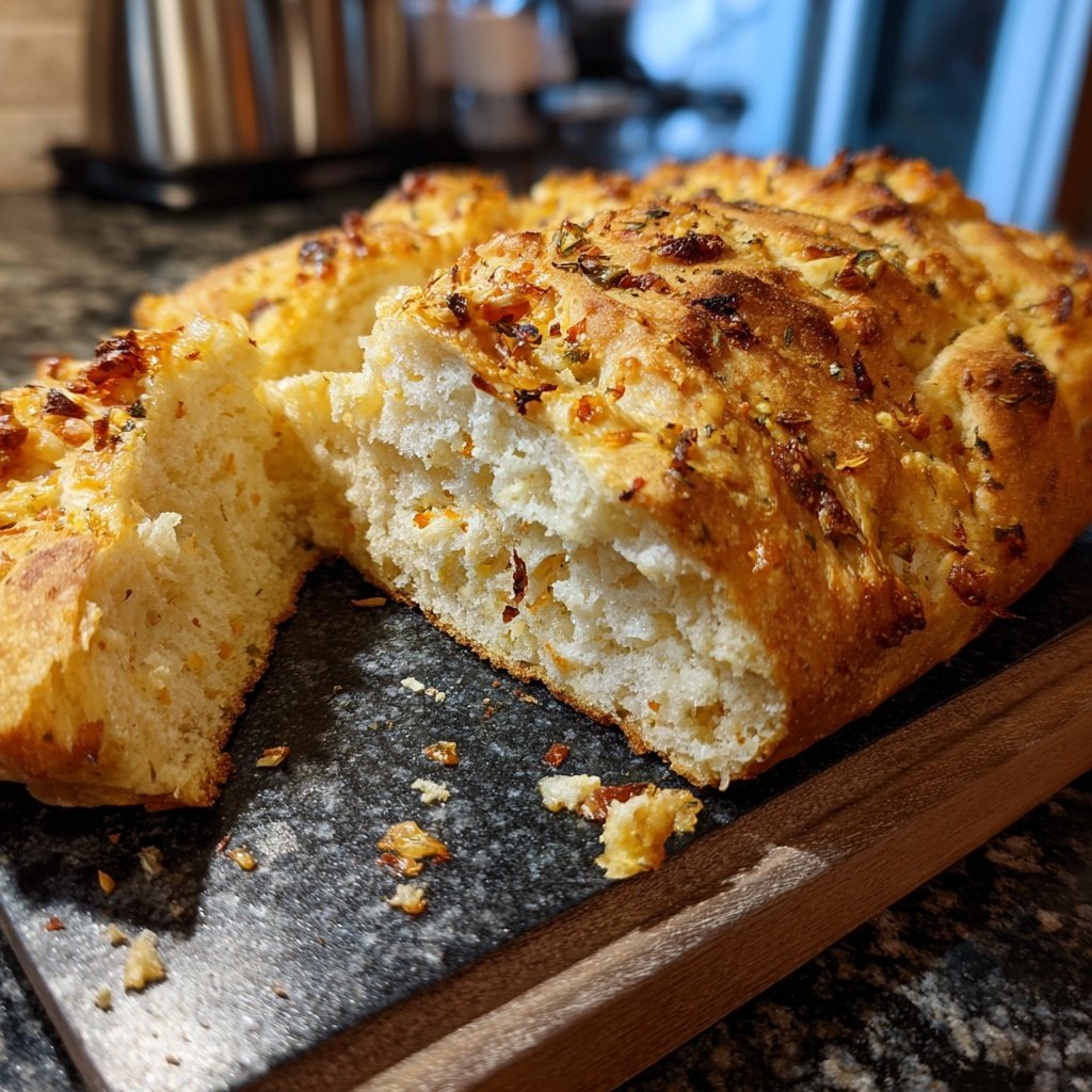 Zupfbrot Mit Knoblauch Stücken