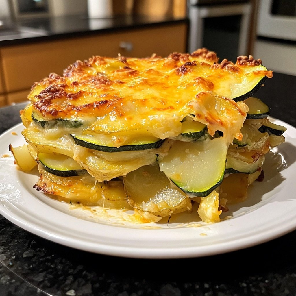 Kartoffelauflauf mit Zucchini