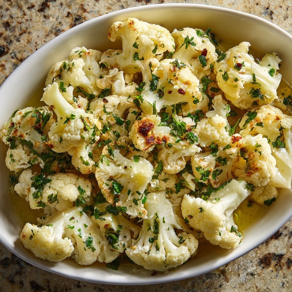 Blumenkohl mit Knoblauchbutter