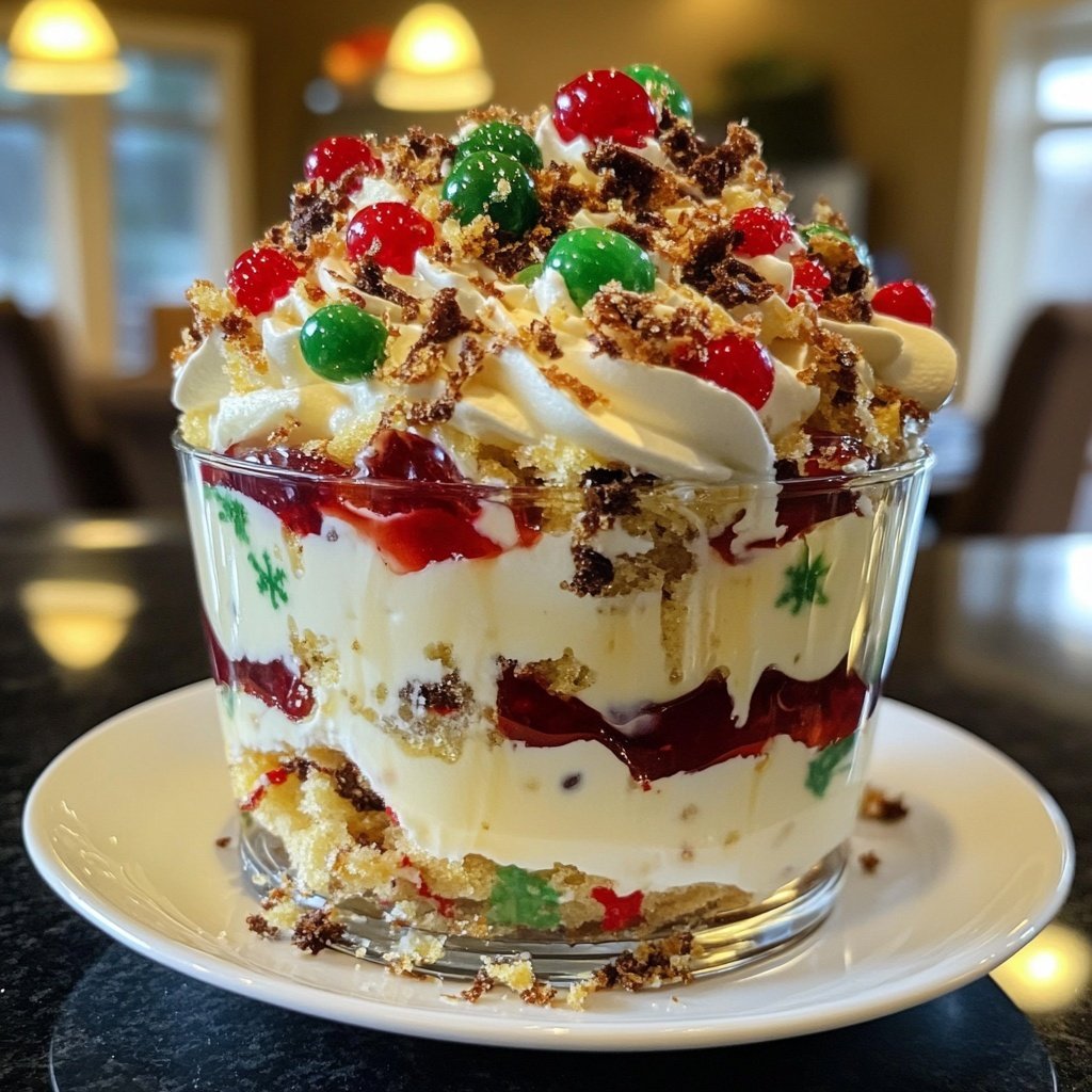 Weihnachtliches Rentier Dessert im Glas